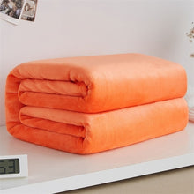 Load image into Gallery viewer, Soft Warm Coral Fleece Blanket Winter Sheet Bedspread Sofa Plaid Throw 220Gsm 6 Size Light Thin Mechanical Wash Flannel Blankets