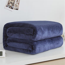 Load image into Gallery viewer, Soft Warm Coral Fleece Blanket Winter Sheet Bedspread Sofa Plaid Throw 220Gsm 6 Size Light Thin Mechanical Wash Flannel Blankets